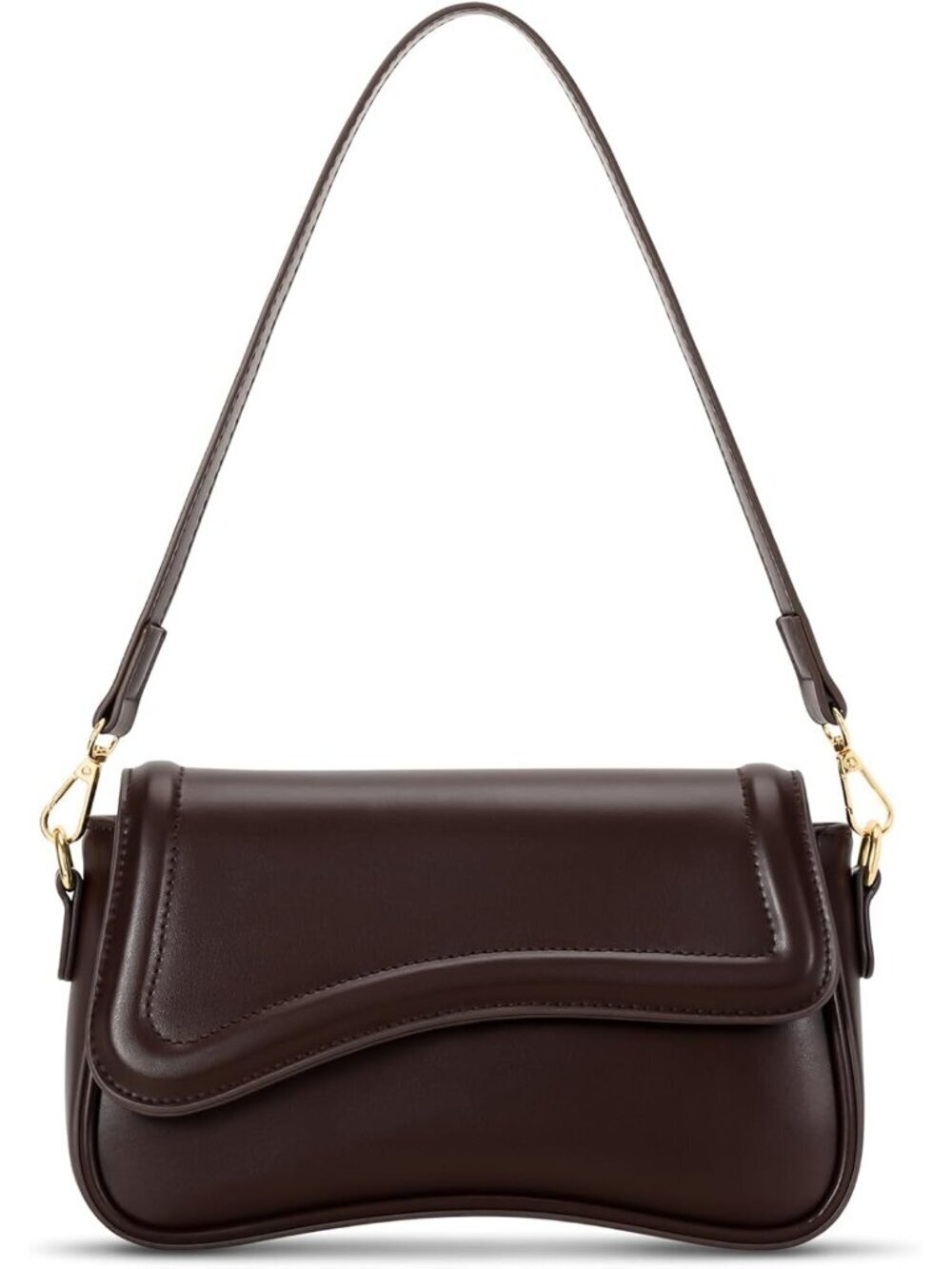 Women's Coffee Small Clutch Purses Cute Hobo Imported Handbag Shoulder Bag